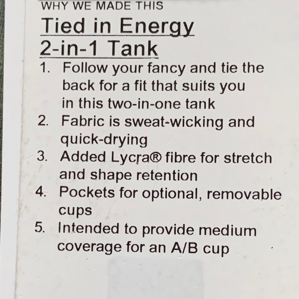 Lululemon tied in energy 2 in 1 tank sage green 10 - Picture 6 of 7